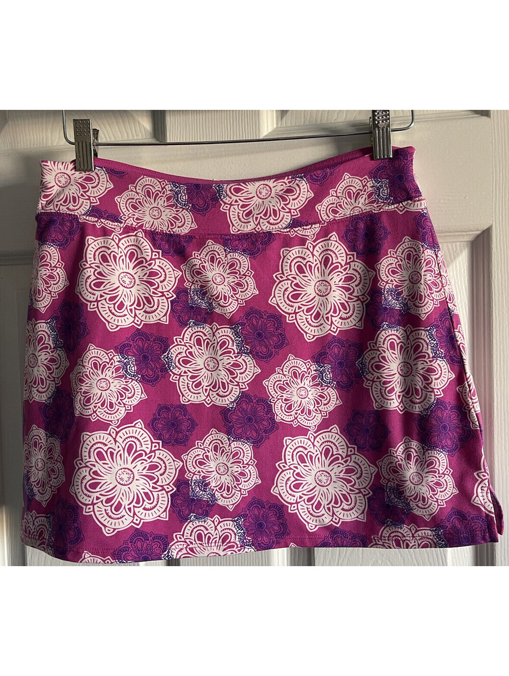Tranquility Skirt Skort Sz S Pink Purple White Tennis Shorts Lined Golf Sporty